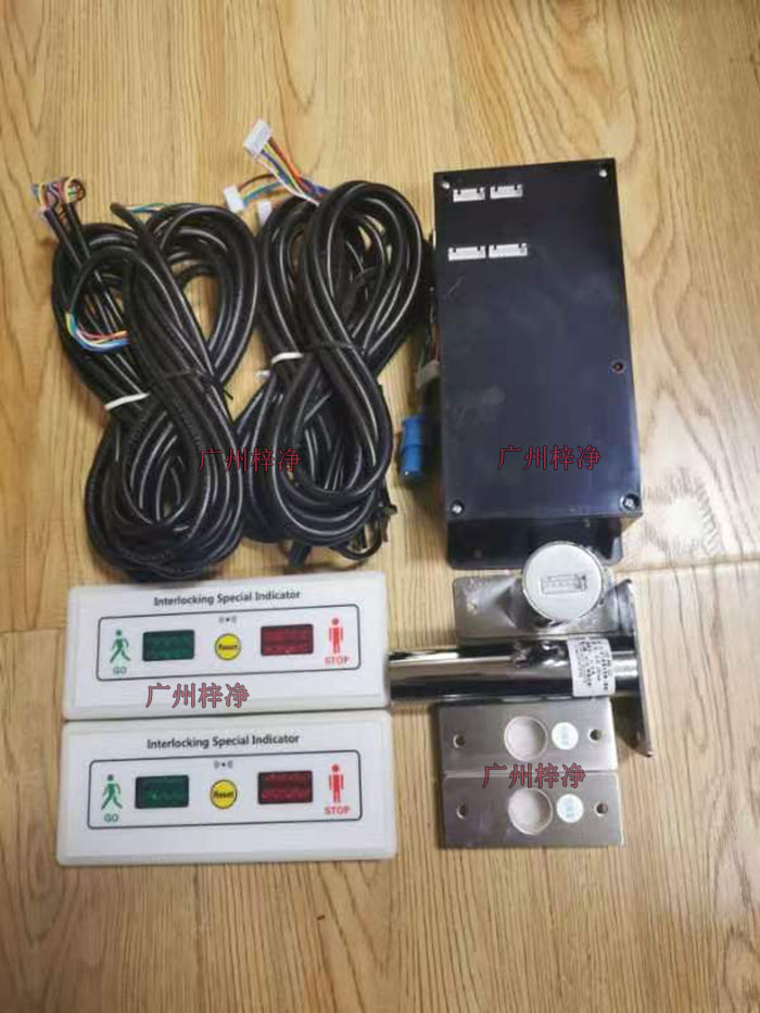 醫院緩衝(chong) 間兩(liang) 門三門門禁控製器,磁力鎖,電磁互鎖,指示燈,門磁等配件