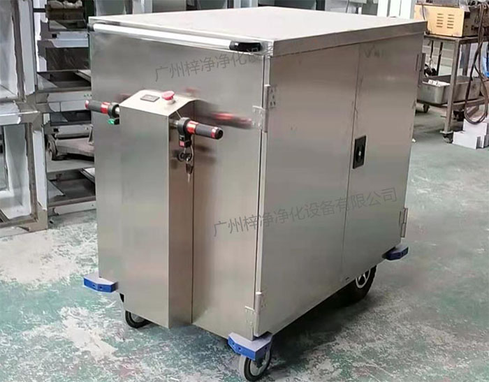 無菌物品電動轉運車材質采用1.0mm304不鏽鋼板製作